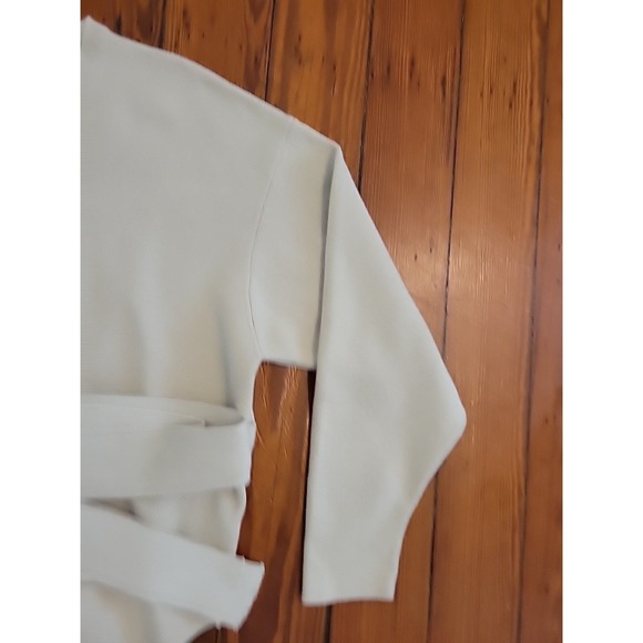 Modern Citizen Womens L Nara Tie Front Knit Sweater Oatmeal Cozy Elevated - Picture 5 of 9